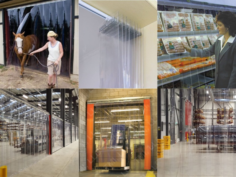 plastic door screens