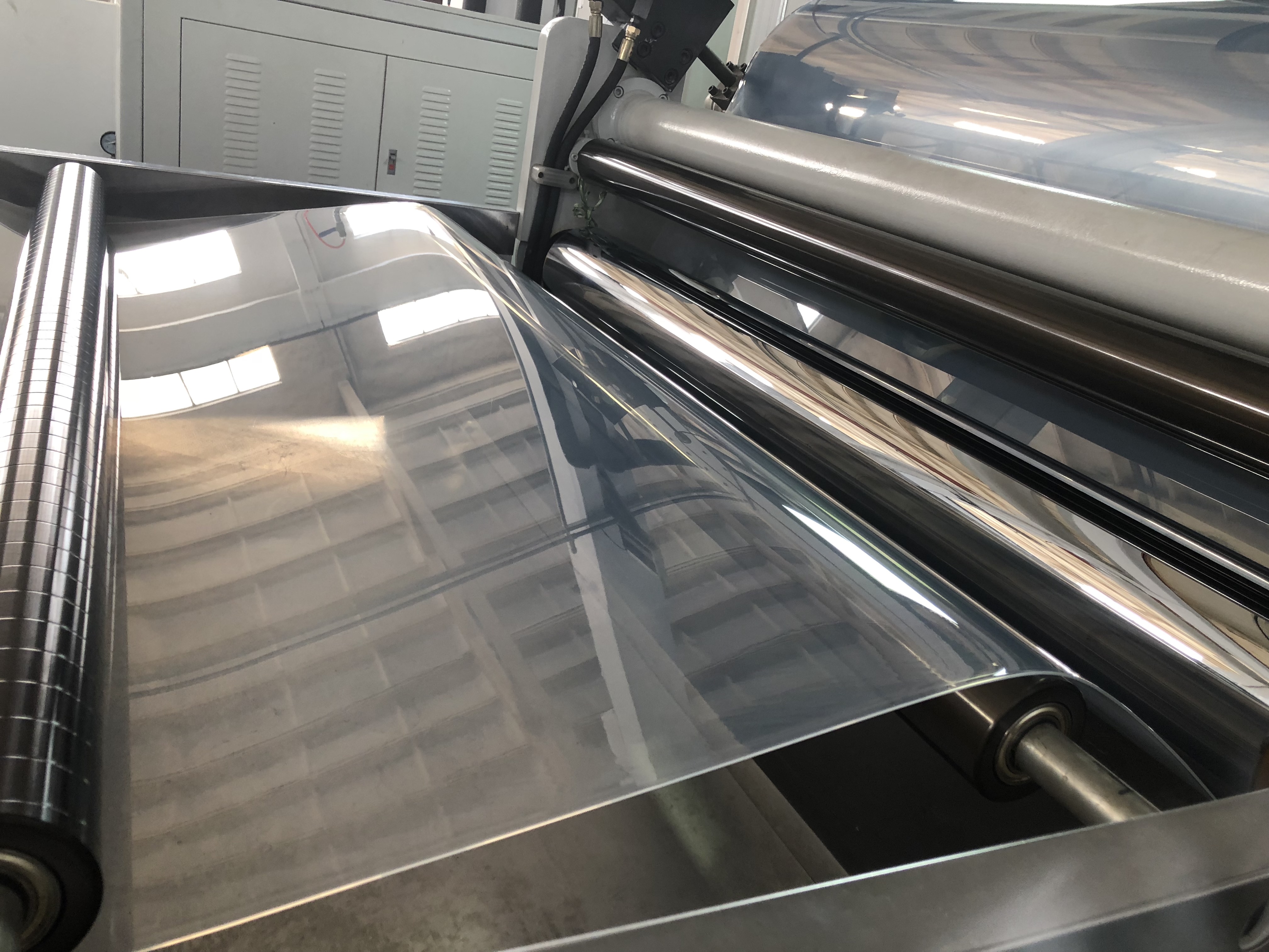 polyester sheeting production