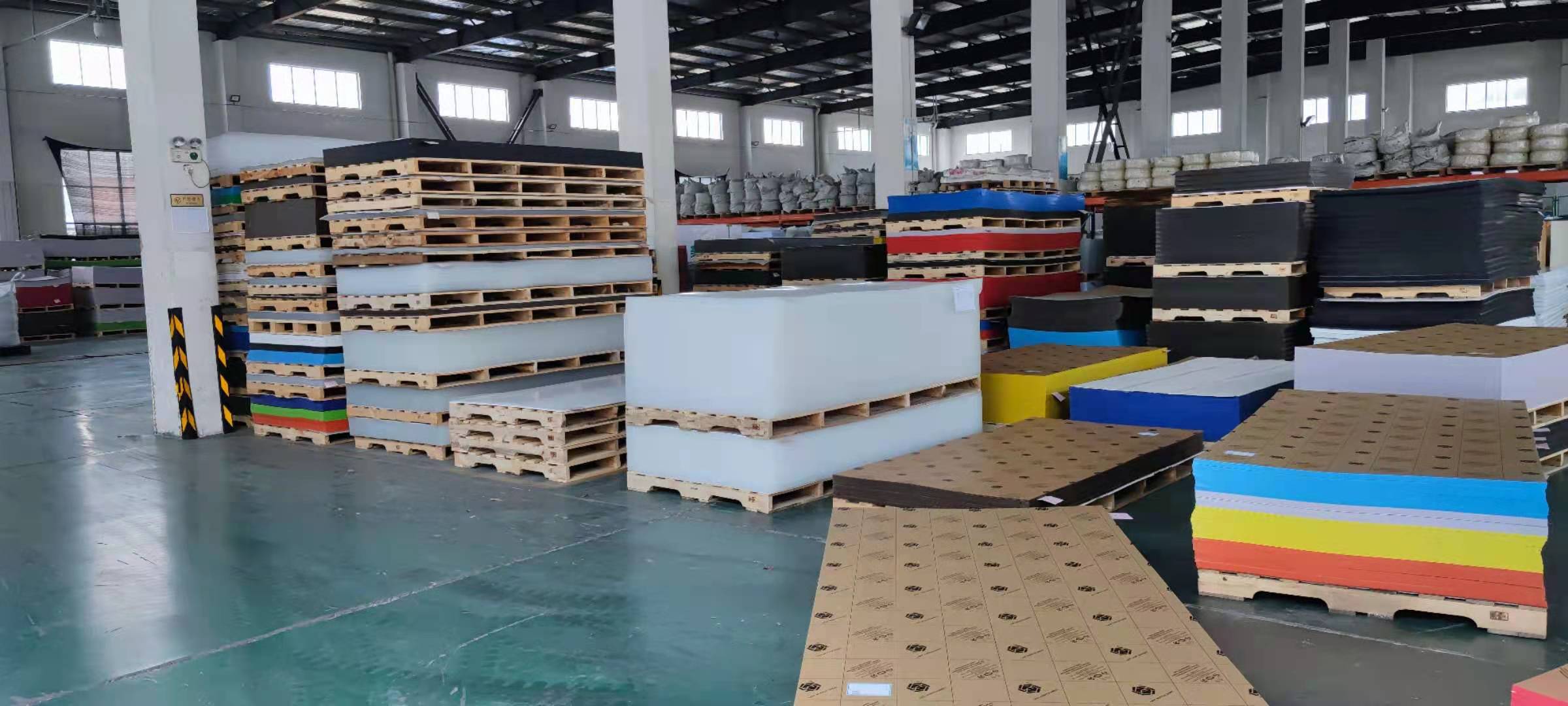 warehouse of acrylic sheets